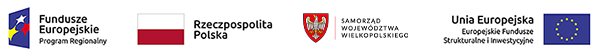 Zestaw logotypów: Program Regionalny, Rzeczpospolita Polska, Samorząd Województwa i Unia Europejska